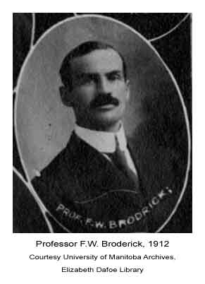 Prof. Frederick William Broderick, 1912