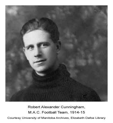 Robert Alexander Cunningham, MAC Football Team, 1914-15.