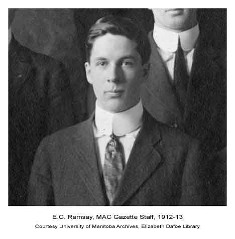 E.C. Ramsay, MAC Gazette Staff, 1912-13