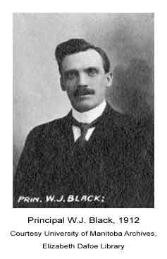 Principal W.J. Black, B.S.A., 1912