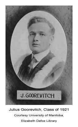 Julius Goorevitch, Class of 1921.