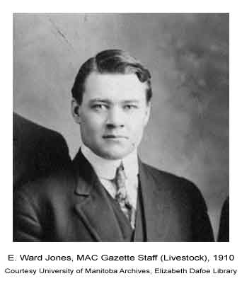 E. Ward Jones, MAC Gazette Staff (Livestock), 1910.