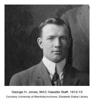 G.H. Jones, MAC Gazette Staff, 1912-13.