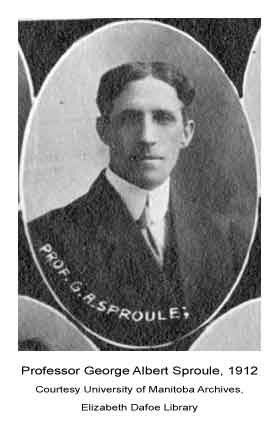 Prof. George Albert Sproule, 1912