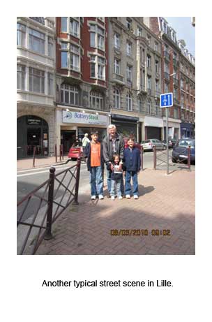 Another typical street scene in Lille.