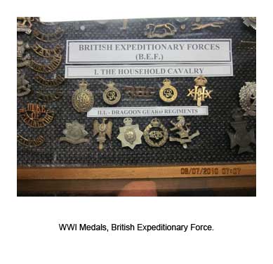 WWI Medals, British Expeditionary Force