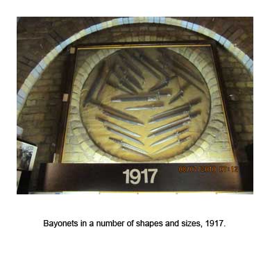 Bayonets in a number of shapes and sizes, 1917