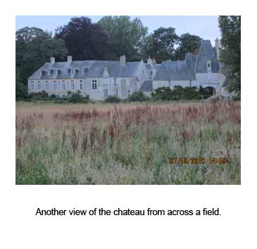 Another view of the chateau from across a field