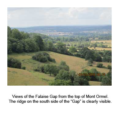 Views of the Falaise Gap from the top of Mont Ormel