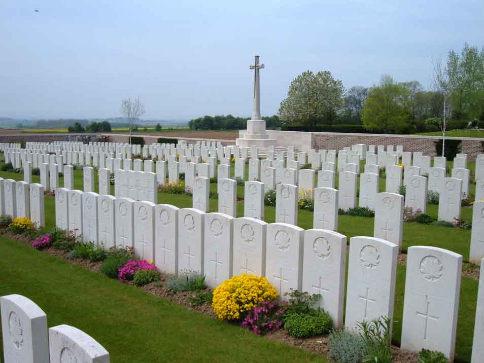 Bois-Carre British Cemetery, Thelus, Pas de Calais, France.