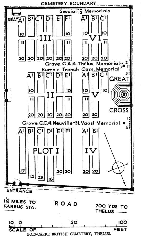 Bois-Carre British Cemetery, Thelus, Thelus, France.