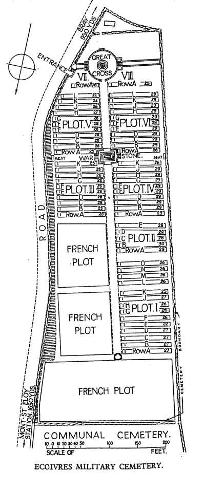 EcoivresMilitaryCemetery, Mont-Saint-Eloi, Pas de Calais, France