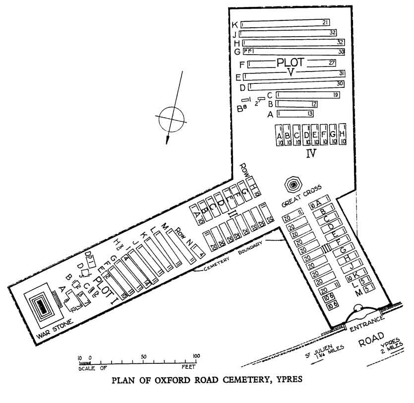 Oxford Road Cemetery, Ieper, West Flanders, Belgium.