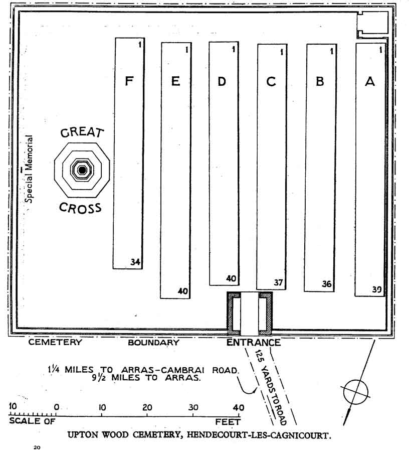Upton Wood Cemetery, Hendecourt-les-Cagnicourt, Pas-de-Calais, France.