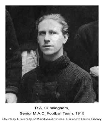 R.A. Cunningham, Senior M.A.C. Football Team, 1915.