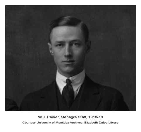 W.J. Parker, Managra Staff, 1918-19.