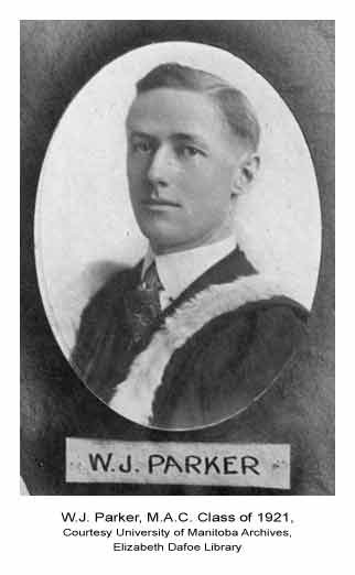 W.J.Parker, M.A.C. Class of 1921