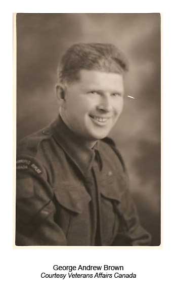 George Andrew Brown. Courtesy Veterans Affairs Canada
