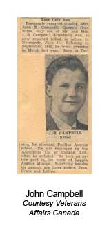 John Campbell. Courtesy Veterans Affairs Canada.