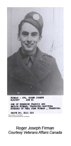 Roger Joseph Firman. Courtesy Veterans Affairs Canada.