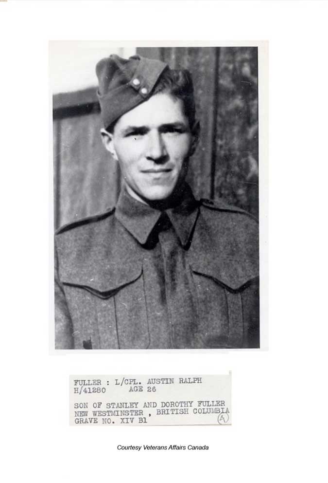 Austin Ralph Fuller. Courtesy Veterans Affairs Canada.